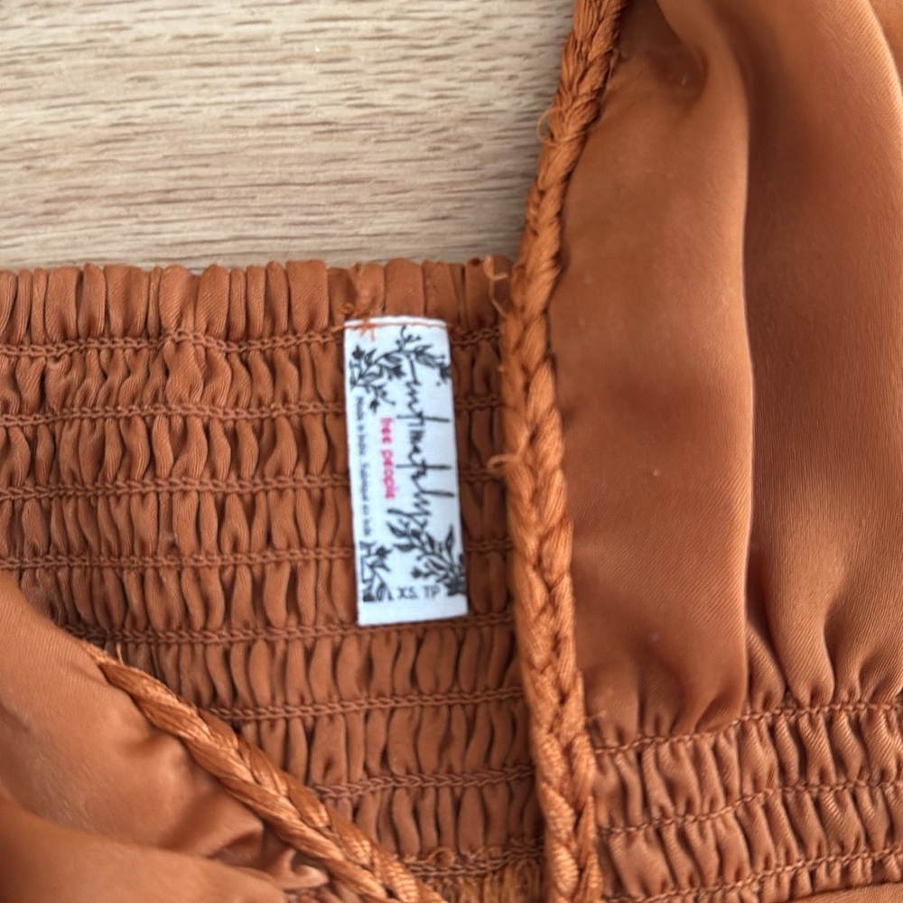Free People Tops Bundle - Rust and Light Blue - Picture 3 of 5